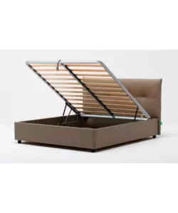 LETTO MATRIMONIALE CONTENITORE "EASY" TORTORA 160X190 CM